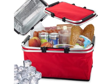 Tepelný skládací piknikový koš izolační nákupní koš