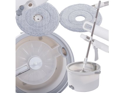 Sada rotačních mopů 360 spin bucket 2x podložky z mikrovlákna