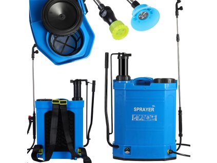 AKUMULÁTOROVÝ TLAKOVÝ ZÁDOVÝ POSTŘIKOVAČ 2V1 ZAHRADNÍ KOPÍ 16L