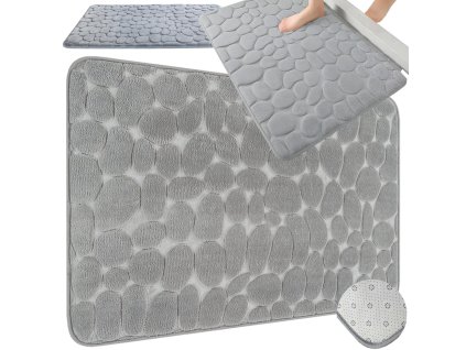 Koupelnová rohož měkká absorpční protiskluzová velká 80x50 pro sprchu