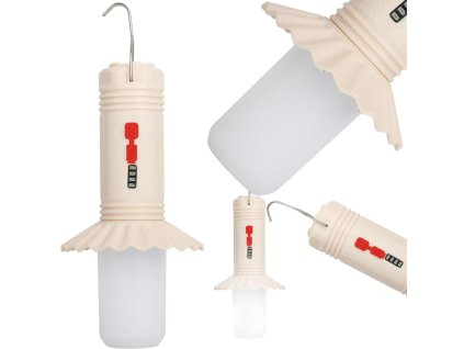 Cestovní světlo kempování baterka multifunkční powerbank vedl stan