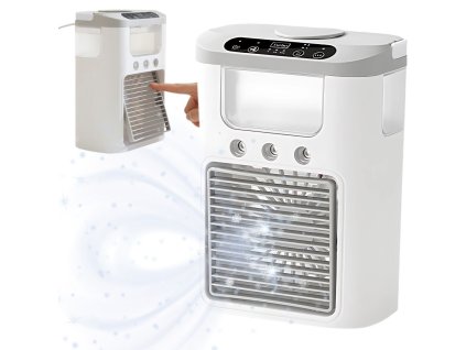 Stolní ventilátor s vodním zvlhčovačem usb rgb vedl 3 úrovně rychlosti