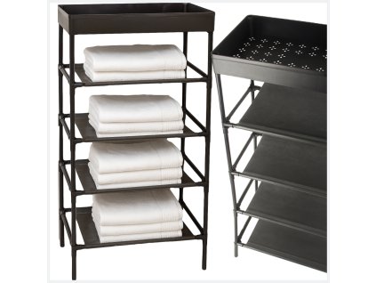 Police na boty obuv organizér skříň stojan regál 5 polic do koupelny