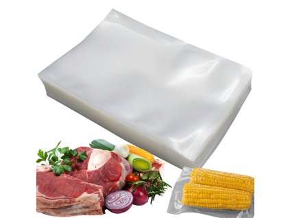 Vaky pro vakuové balení 15 cm x 20 cm 50 ks pro svářecí stroj moletowana