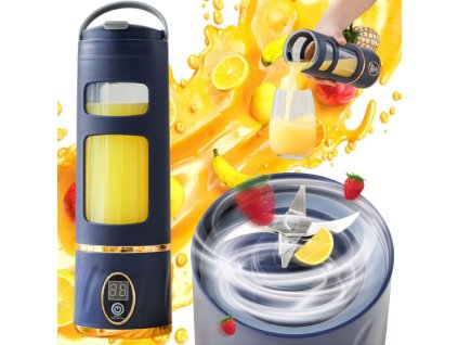 Blender s kopíčkem, přenosný hrnek, elektrický mixér usb, 8 nožů, smoothie