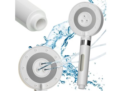 Sprchová sluchátka 5 režimů průtoku s filtrem proti vápenatým usazeninám spa