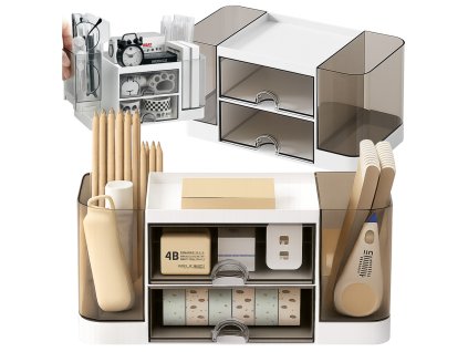 Organizér na stůl zásuvka skříňka poličky kancelářské drobnosti