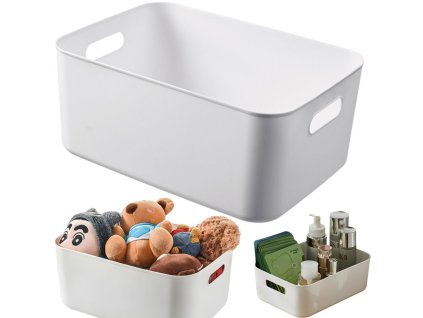 Úložný kontejner organizér koš s úchyty univerzální 18x25 cm