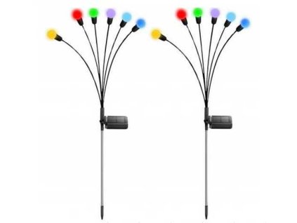 ZAHRADNÍ LAMPA 2 KS RGB 70 CM (60)