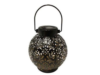 ZAHRADNÍ LAMPA LAMPION ČERNÁ (36) / 12