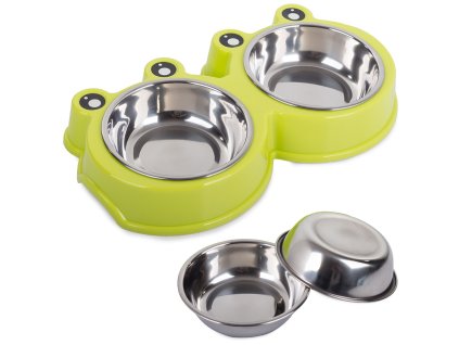 Kovový dvojitý box na psy 0,175l x 2
