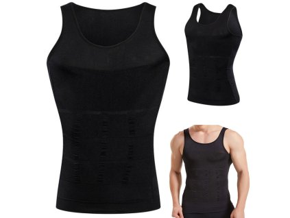 Pánské zeštíhlující tričko slim vesta