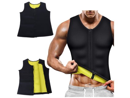 Pánské neoprenové fitness tričko na hubnutí
