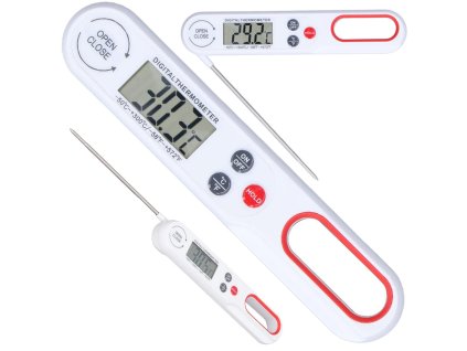 Lcd kuchyňský kolíkový teploměr na víno 300°c na vaření polévek