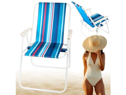 Skládací židle plážová plážová zahrada lehká pro kempování stan