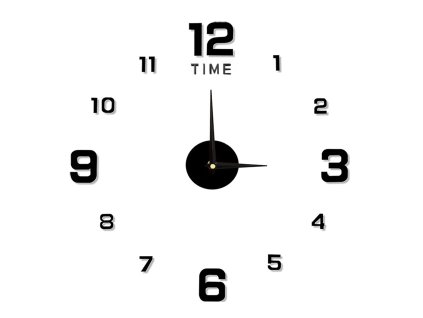 Nástěnné hodiny 3d nálepka nástěnné hodiny xxl velké 130 cm nálepka tiché