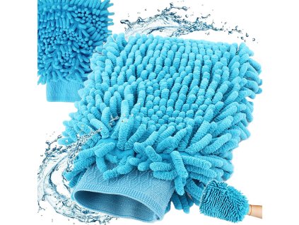 Rukavice z mikrovlákna pro čištění myčky na ruce