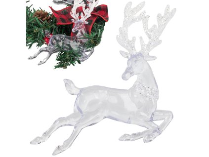 Sobí vánoční stromek přívěšek třpytky vánoční dekorace