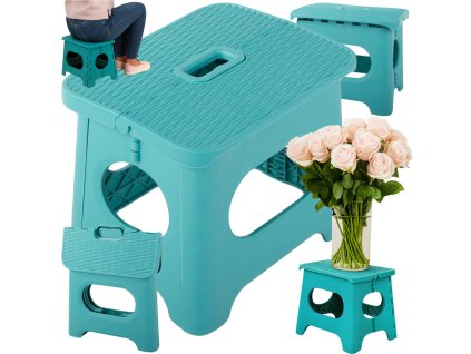 Skládací plastová stolička kuchyňská stolička podnožka ruční odolná