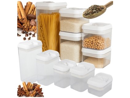 Kuchyňské nádoby na potraviny na těstoviny nádoba s těsněním sada 5 ks