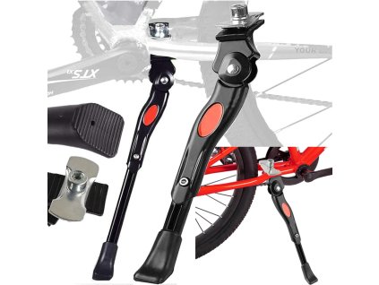 Noha stojanu na kolo nastavitelná noha na kolo na zadní straně hliníková