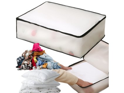 Organizér na lůžkoviny koš na oblečení kryt přikrývky na zip xl