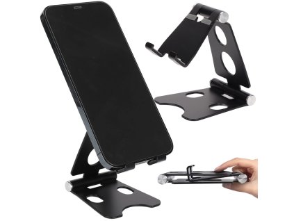 Držák telefonu držák tabletu kovový protiskluzový stojan