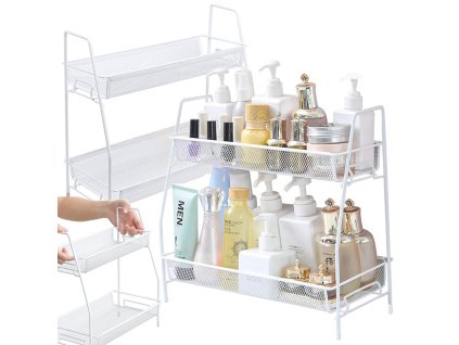 Kuchyňská police kuchyňský organizér stojící dvoupatrový půdní stojan na koření