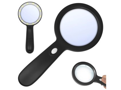 Lupa 10x s led osvětlením