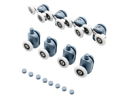 Válečky pro sprchový kout sada koleček 8 válečků