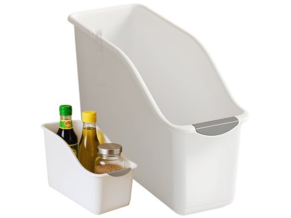 Plastikový organizér do kuchyně plastový kontejner do skříně na čistící prostředky do kuchyně