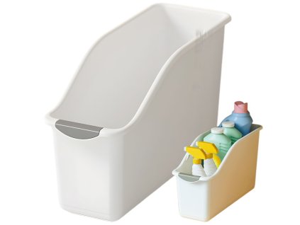 Plastikový organizér do kuchyně plastový kontejner do skříně na čistící prostředky do kuchyně