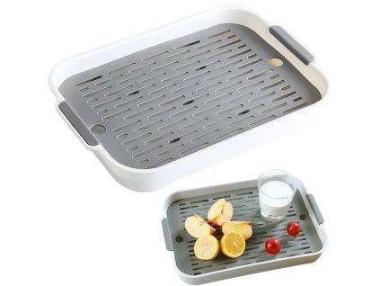 Dvojitá kuchyňská mísa s odtokem na nádobí zelenina ovoce plast