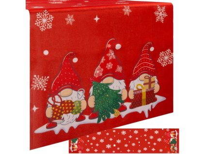 Vánoční běhoun na stůl 180x40cm Ruhhy 22482