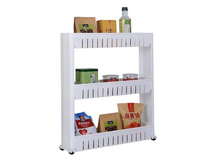 Koupelnová polička kuchyňská skříňka na kolečkách knihovna