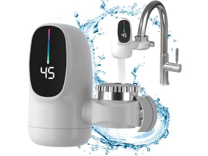 Elektrický ohřevník vody do kránu lcd 3000 w průtokový s displejem