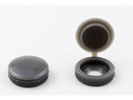 KRYTKY NA ŠROUBY 100 KS TM. ŠEDÉ (400)