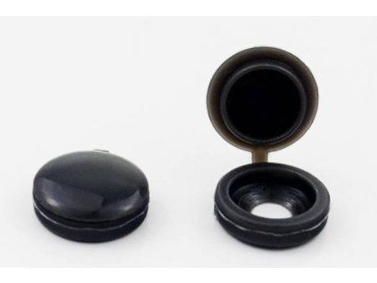 KRYTKY NA ŠROUBY 100 KS ČERNÉ (400)