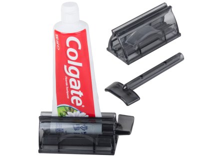 Dávkovač zubní pasty v tubě se stlačovadlem