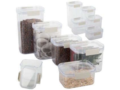 Dózy na potraviny na těstoviny dóza na potraviny s těsněním sada 5 ks