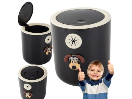 Mini odpadkový koš pro psy do dětského pokoje 2l click small handy