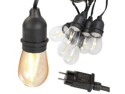 Zahradní girlanda 10 led e27 10m