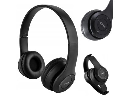 Bezdrátová sluchátka p47 bluetooth mikrofon mp3