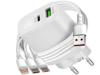 NABÍJEČKA 20W 3 KONCOVKY (500)