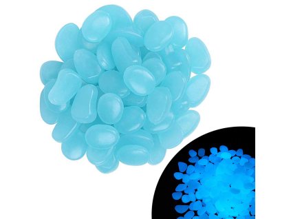 Fluorescentní svítící kamínky 100 ks