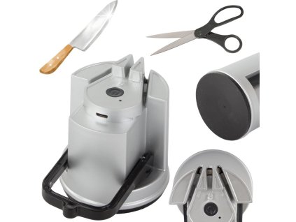 Elektrický ostrůvek na nože a nůžky do kuchyně s přisávkou, nabíjecí