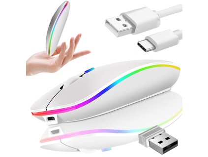 Slim 2,4 ghz bluetooth ovládání optické myše pro pc laptopy