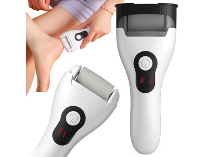 Elektrický pilník na paty pemza sada 3 válečků lcd