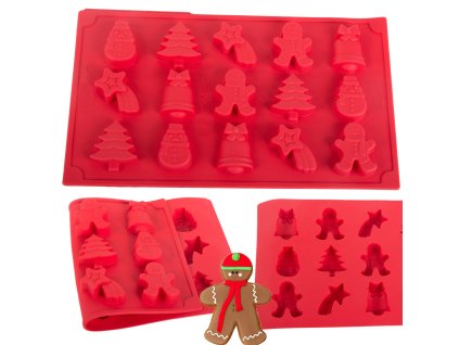 Plech na pečení 6 kusů slavnostní perníkové sady