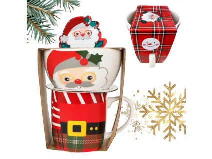 VÁNOČNÍ HRNEK 350 ml - sada s miskou 400 ml KB37WZ2
